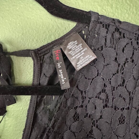 Fire Los Angeles Black Lace JumpsuitFire Los Angeles Black Lace Jumpsuit - Picture 4 of 4